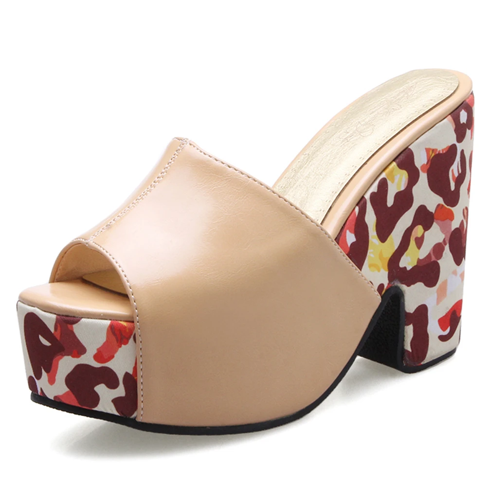 DORATASIA/Лидер продаж женские летние праздничные шлепанцы на высоком блочном