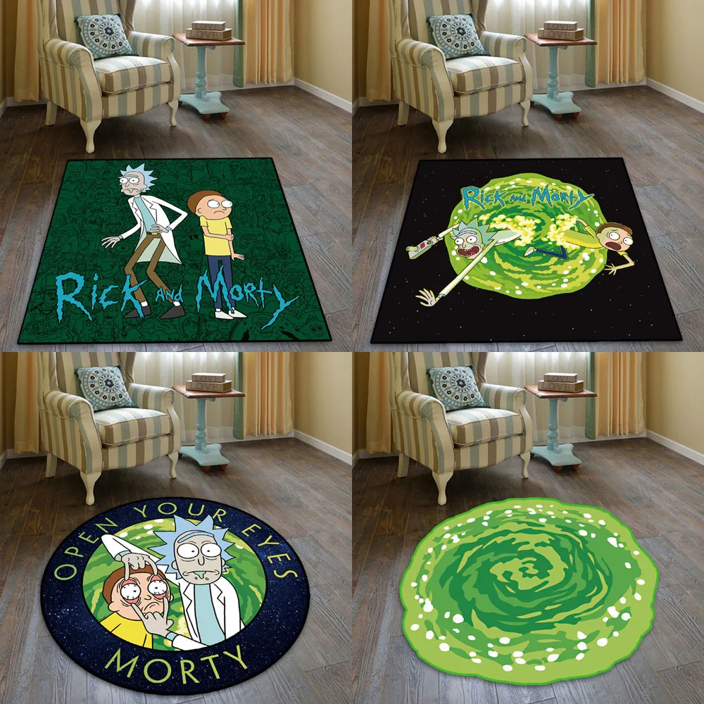 Infredred Rugs Home & Living Infrared Rick & Morty Area Rugs Rugs etna.com.pe