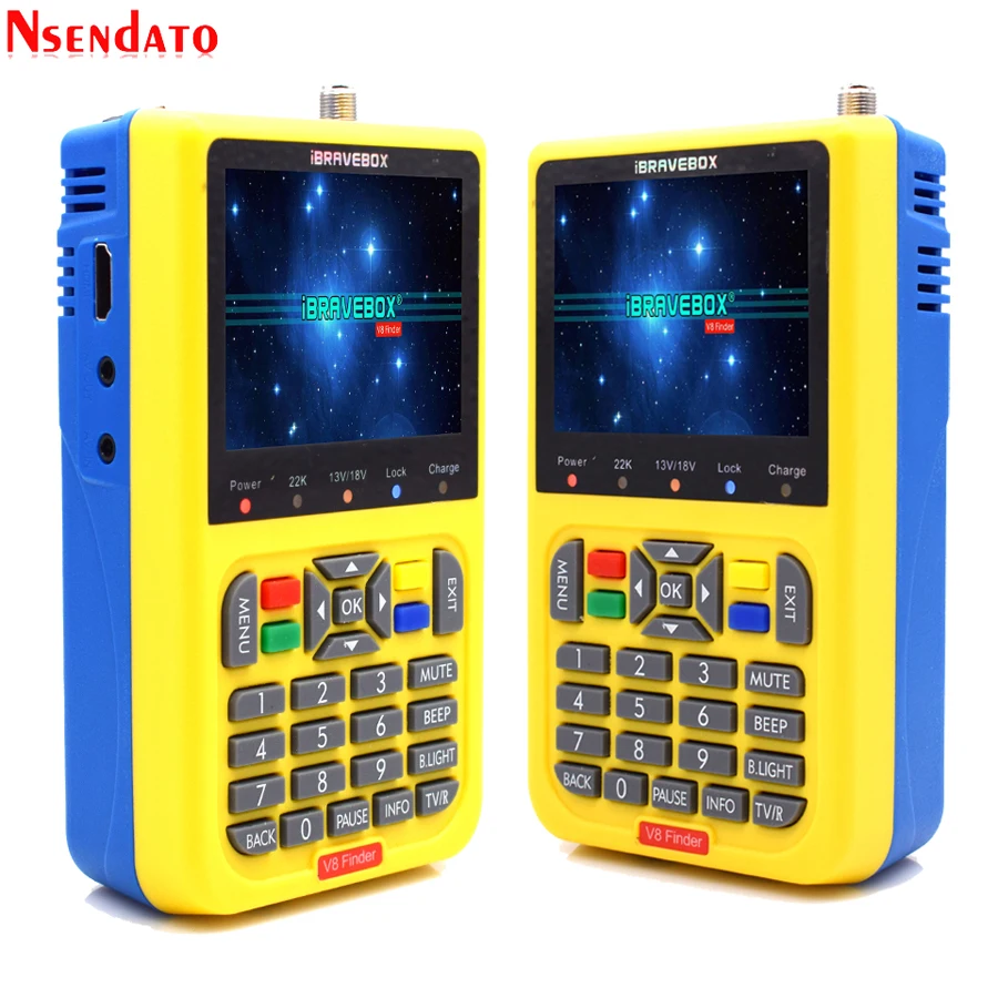 3,5 дюймов lcd V8 Finder HD DVB-S/S2 Цифровой спутниковый Finder HD H.264 MPEG-4 DVB S S2 спутниковый измеритель Full 1080P FTA Satfinder
