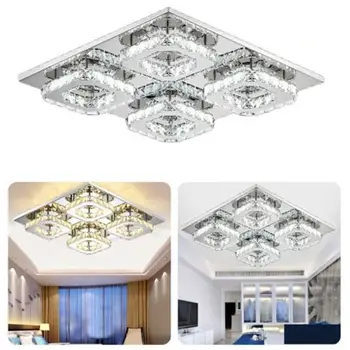 

12/36/48W Crystal Square Ceiling Lamp Ceiling Chandeliers Modern Led Ceiling Lamps Surface Mounted Ceiling Lighting Led Light