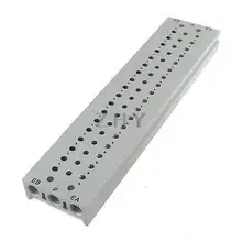 Прямоугольная алюминиевая блок коллектора Соленоидный клапан основание 18 станций