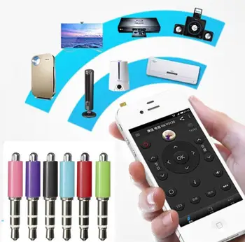 

1000pcs/lot 3.5mm Jack Infrared Remote Control for Mobile Phone Smart IR Wireless Remote Control Plug For iPhone