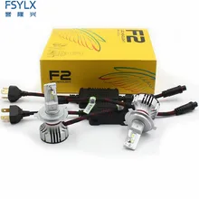72W фары для 12000LM F2 H4 H7 H8 H11 h13 автомобиля светодиодный фары для шарика противотуманного фонаря F2 H7 H11 H8 9005 9006 H1 880 фары для автомобиля Kit противотуманные фары