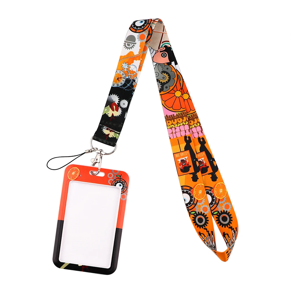 dreng hvor som helst fleksibel JF336 Classic Horror Movie Orange Lanyard ID Badge Holder Bus Pass Case  Cover Slip Bank Credit Card Holder Strap Card Holder - AliExpress