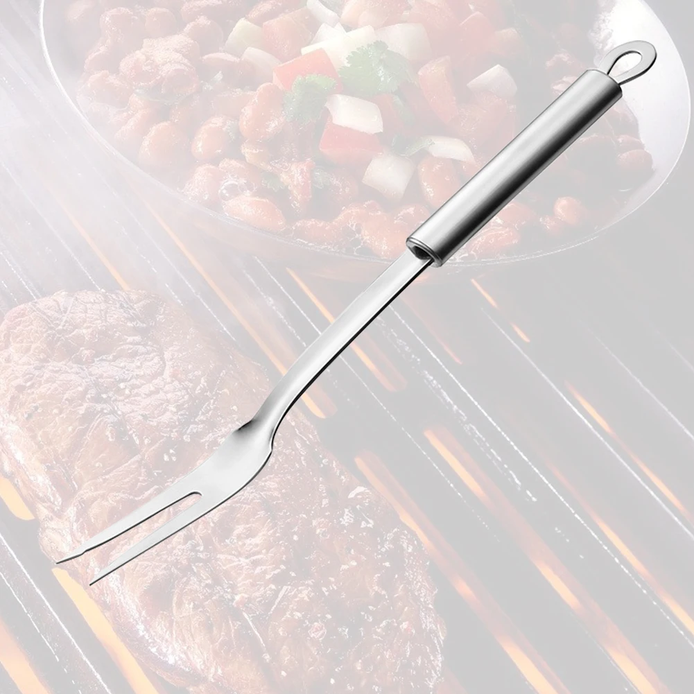 Турция вилка с длинной ручкой Кухня легкий нержавеющая сталь портативный для подачи мяса барбекю Полезная легкая чистка посуда для приготовления пищи