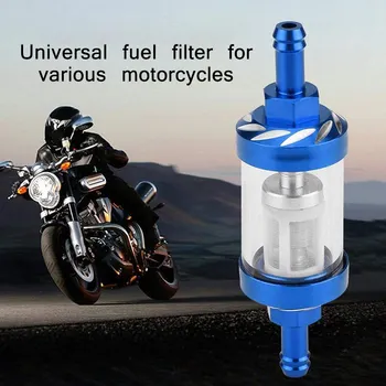 

Universal black/blue Gas Fuel Filter Scooter Oil Filter Gas Fuel Oil Filter 8mm Gas Fuel Filter Motorcycle oil filter