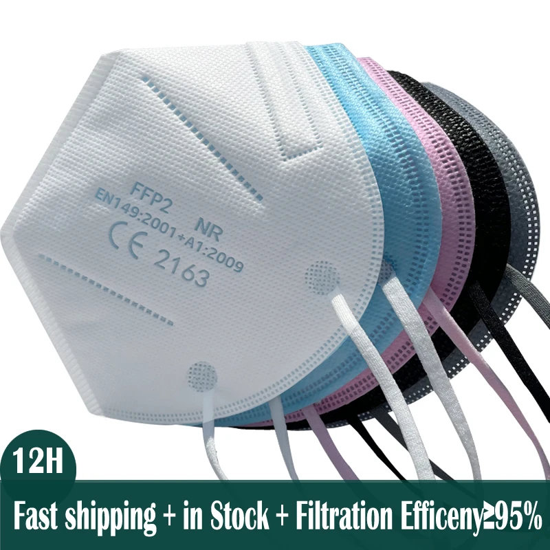 Máscara de fpp2 aprobado ffp2mask negro mascarilla respiratoria ffp2 kn95 máscaras para el rostro boca ffp2reutilizable FFPP2 fp22... Mascarillas fpp2 CE