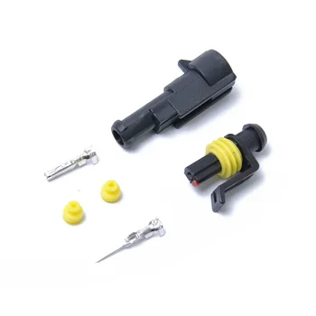 

1 Pin Way Car Wire Connector 16 AWG Waterproof Plug Socket With Male And Female Docking