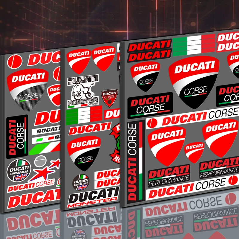 Reflective Motorcycle Stickers For DUCATI Logo Decals Waterproof Accessories | Автомобили и мотоциклы