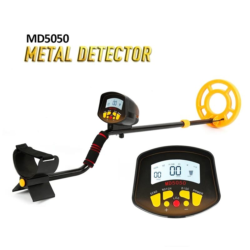 Promotion-Professional Underground Metal Detector MD5050 Metal-Detector High Sensitivity LCD Display Treasure Gold Hunter Finde