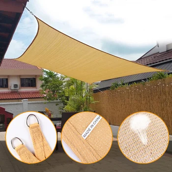 

90% Triangle Shade Net Encryption Garden Mesh Anti-UV Anti-Aging Shade Sails Thicken Encrypted Shade Net Garden Decoration 3.5M