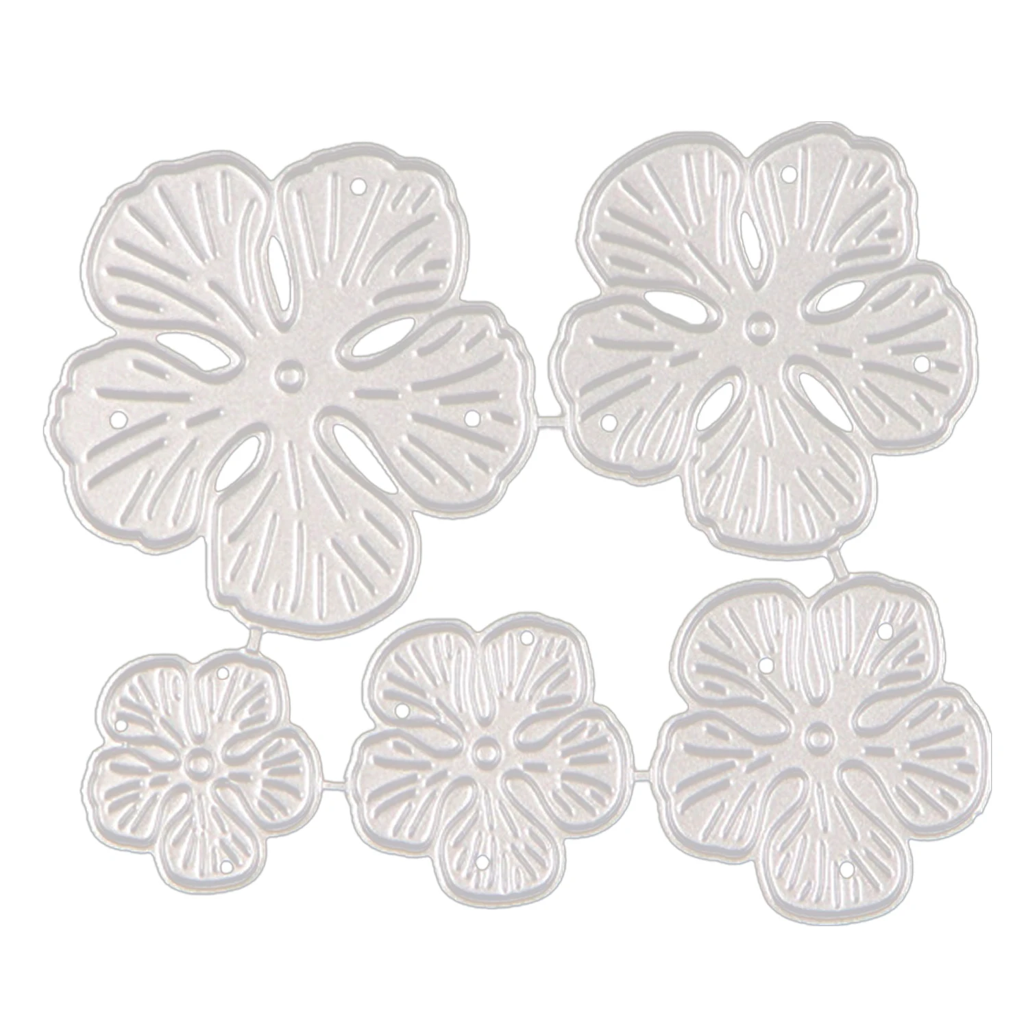 

5pcs Flower Metal Carbon Steel Cutting Dies Stencils Templates Mould for DIY Wedding Invitation Embossing Crafts Scrapbooking