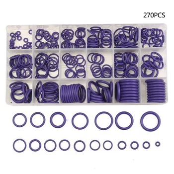 

270Pcs Rubber High Pressure O-Ring Set HNBR Assortment Oil Proof Plumbing Air Gas Rubber 18Sizes O Ring Washer Seals