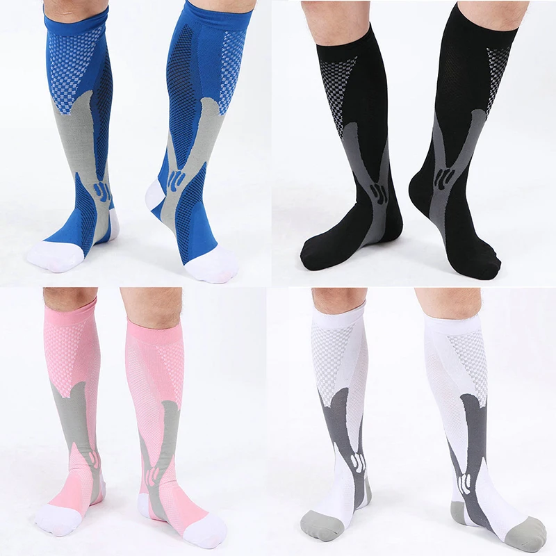 Sports Elastic Socks Breathable Comfortable Outdoor Compression Cycling Climbing Skiing Running Non-Slip Equipments Long Socks