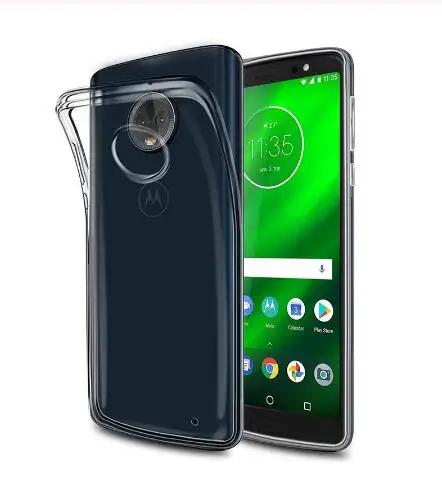 3D чехол-кошелек для Motorola MOTO G7 G6 G5s E5 E4 Z3 Plus Play power чехол из искусственной кожи флип-чехол для MOTO One power P30 Note Play - Цвет: Clear TPU