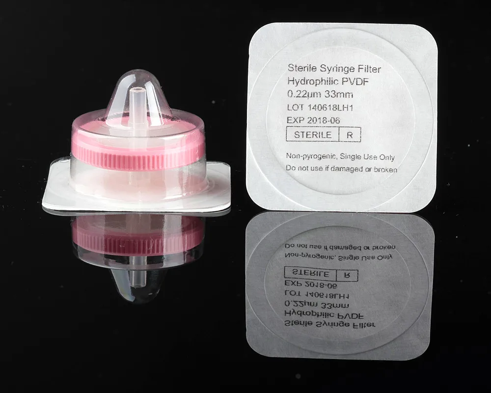 

50pcs/lot disposable Sterile Needle filter GC injector needle PVDF membrane syringe filter sterile oil filter 30mm/0.22um