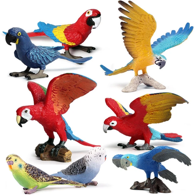 1 Unidade Modelos De Brinquedos De Papagaio Brinquedos Infantis Pássaros  Artesanato Modelo De Figura De Papagaio Decoração De Mesa Peônia Papagaio  Plástico Área De Trabalho Filho : : Brinquedos e Jogos