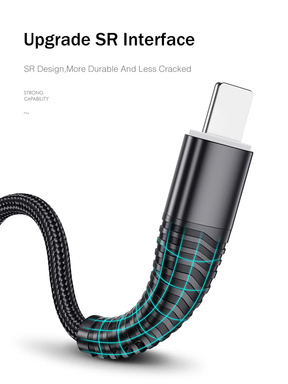 REDNUT USB кабель для iPhone 11 Pro XS MAX XR X 8 7 6s Plus 5S 3A освещение Быстрая зарядка зарядное устройство для мобильного телефона шнур для передачи данных для iPad