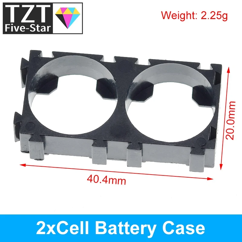 Kunststoff 1 2 3 Zelle 18650 Batterie halter Halterung zylindrische Batterien Pack Befestigung Anti-Vibrations-Fall Aufbewahrung sbox für DIY – Detail 15