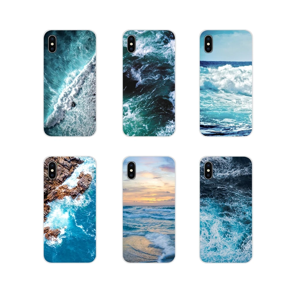 For Huawei Y5 Y6 Y7 Y9 Prime Pro GR3 GR5 2017 2018 2019 Y3II Y5II Y6II Accessories Phone Cases Covers ocean waves | Мобильные