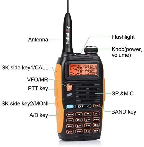 Baofeng GT 3 Mark II VHF/UHF 136 174/400 520 МГц Двухдиапазонная Любительская Двусторонняя