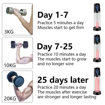 123 Electric Penis Pump Sex Toys for Men Male Masturbator Penis Extender Penile Vacuum Pump Enlargement Enhancer Massager Ring 5