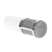 Белый конденсаторный микрофон BM800 звук пение студия запись шок крепление D08A