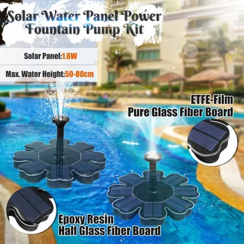 

8V Solar Fountain Watering kit Power Solar Pump Pool Pond Submersible Waterfall Floating Solar Panel Water Fountain For Garden