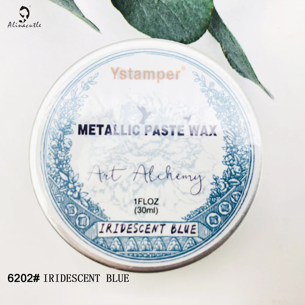 1FLOZ (30ml) Per Jar Metallic Paste Wax Metallic Luster Paste Art Paint Scrapbooking Handmade Card Craft Alinacutle