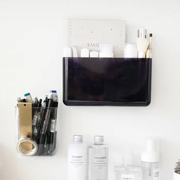 

Multi-function Wall Hanging Storage Box Air Conditioner TV Remote Controller Holder Sundries Container Organizer Pen Holder