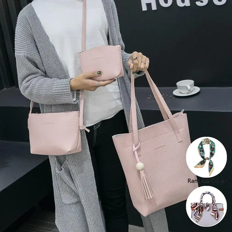 

Women's 2020 bag new tassel bag simple fashion oblique backpack shoulder small bag mother and child bag
