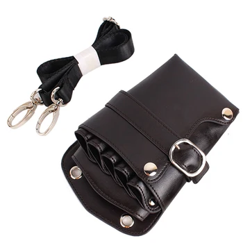 

PU Adjustable Strap Waterproof Hairdresser Bag Scissors Rivet Waist Pack Pouch Holder Casual Tool Storage Shoulder Barber