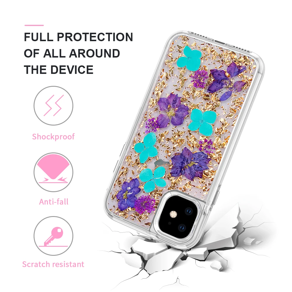 Чехол для iPhone 6 6s 7 8 Plus 10 X XS XR Max украшения блестки Стразы Золотая фольга блестки Прозрачный Силикон ТПЭ чехол для телефона PH06