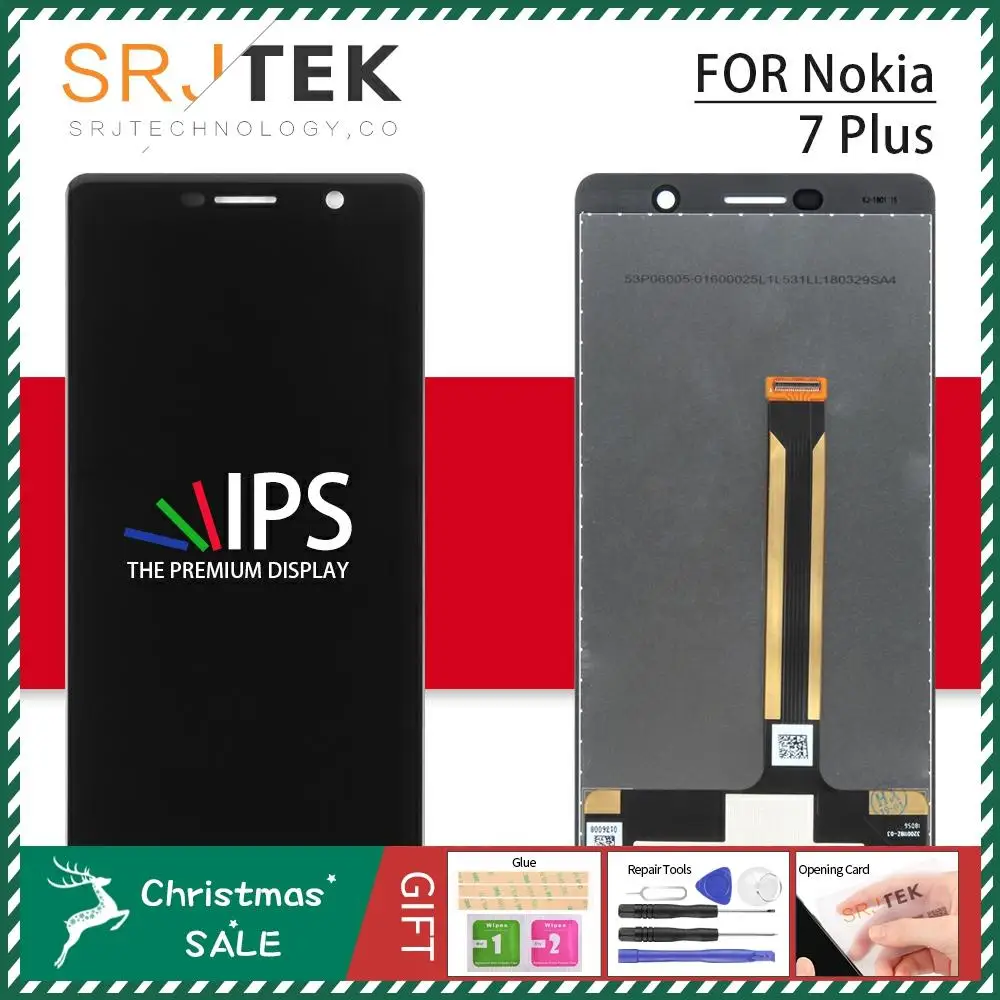 Для Nokia 7 Plus дисплей сенсорный для Nokia 7 Plus Рамка для экрана для Nokia 7 Plus ЖК дигитайзер сборка Замена E7 Plus TA-1062
