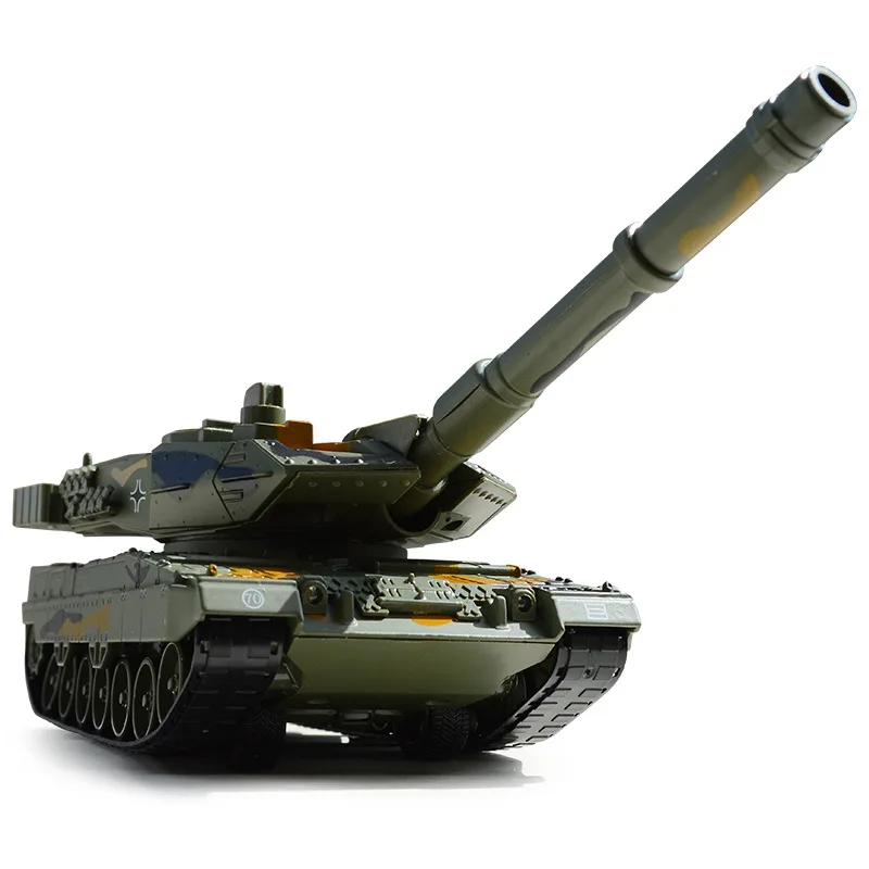 

Cadeve Alloy Military Model Germany Leopard 26 Main Battle Tank with Sound And Light Warrior CHILDREN'S Toy Car