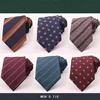 Linbaiway 8cm Polyester cravates pour hommes maigre bleu rouge cravate rayé étroit Gravata affaires femme cravate Logo personnalisé ► Photo 2/6