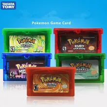 Série pokemon ndsl gb gbc gbm gba sp jogo de vídeo cartucho console cartão clássico jogo coletar versão colorida inglês idioma