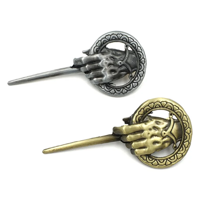 

15pcs/lot Game of Thrones Brooch Song Of Ice and Fire Hand Of The King Zinc Alloy Brooch Badge Souvenir Men Jewelry Good Quality