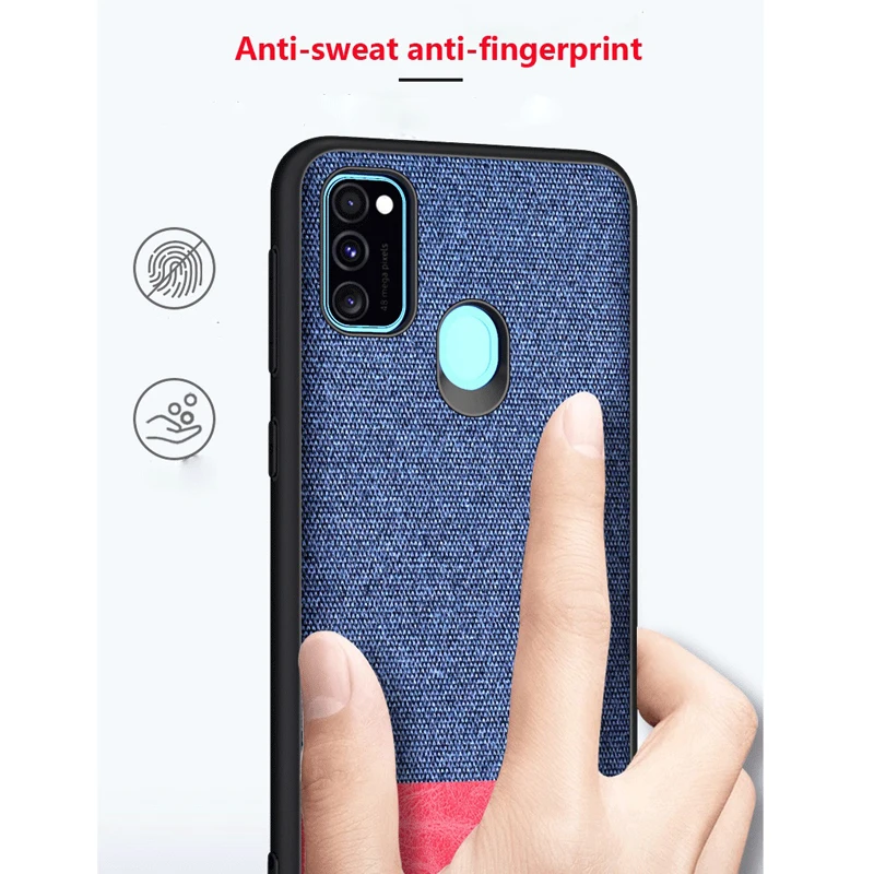 Для samsung Galaxy M30S M10 M20 M30 A10 A20 A30 A40 A50 A60 A70 A80 A10E A20E чехол ТПУ Тканевая обложка на заднюю