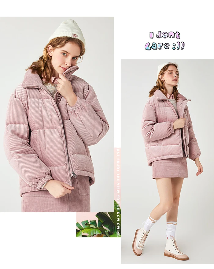 SEMIR, зимний женский пуховик, новинка, Корейская версия, свободный, короткий, со стоячим воротником, Женское пальто