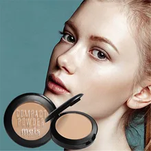 Новинка, Натуральный Порошок для лица MEIS, минеральная основа для контроля над маслом, Осветляющий отбеливающий консилер, макияж, прессованная пудра со спонжем