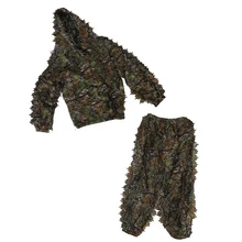 Ghillie костюм 3D лист камуфляж Лесной камуфляж сетка лес Охота ткань