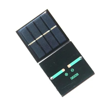 

0.45W 2V Mini Solar Cell Module Polycrystalline DIY Solar Panel System Charger Epoxy 58*58*3MM 10pcs/lot Free Shipping