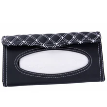 Car Sun Visor Leather Tissue Boxes Land Auto Interior Decoration Accessorie