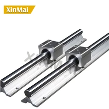 2pcs SBR16 guide 16mm linear rail length 400mm support round guide rail + 4pcs SBR16UU slide block for cnc 2pcs SBR16 guide 16mm linear rail length 400mm support round guide rail + 4pcs SBR16UU slide block for cnc
