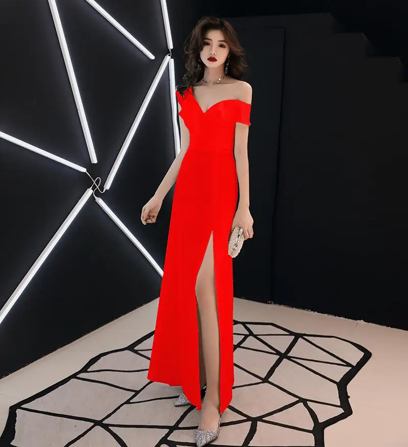 White Elegant Women Party Prom Dress Sexy Perspective Long Qipao New A-line Slim Short Sleeve Cheongsam Vestidos Defesta - Цвет: Style4