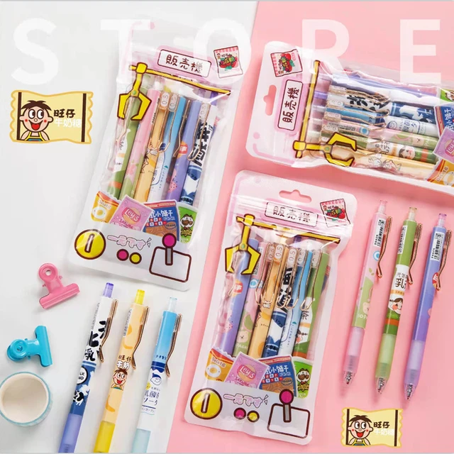 30 Pcs/lot Kawaii Snack Gel Pen Set Cute 0.5mm Black Ink Signature Pen  School Office Writing Supplies Promotional Gift - Gel Pens - AliExpress