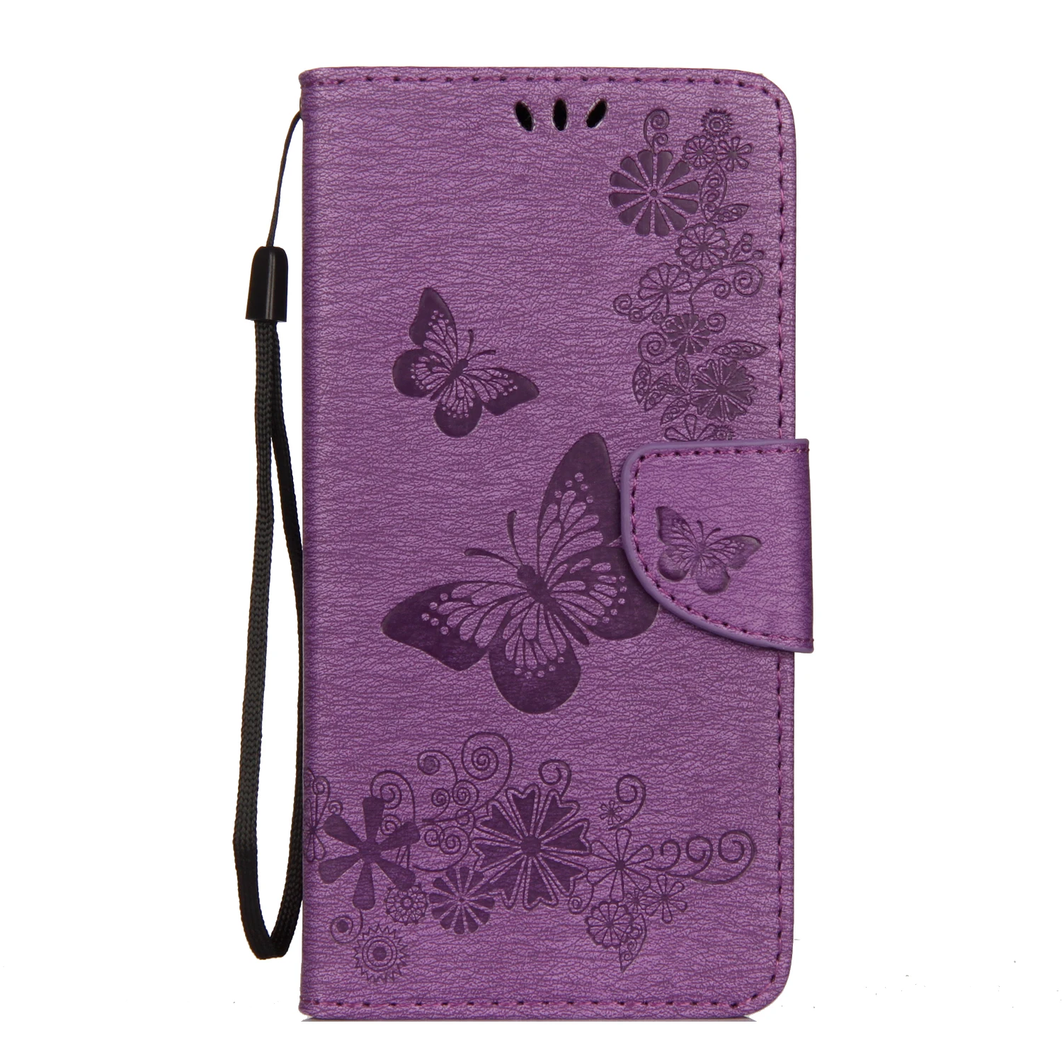 Purple Откидной Чехол для lenovo Vibe C2 C 2 K10a40 K10 a40 VibeC2 кожаный чехол для мобильного телефона для lenovo C2 C 2 K10a 40 бабочка чехлы для телефонов - Цвет: Purple