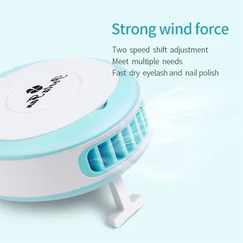 

High Quality ABS Mini Fan Nail Art Manicure Hair Dryer Nail Polish Grafting Eyelash Multifunction Makeup Tool Free Shipping