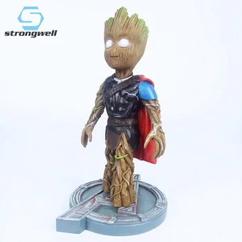 

Strongwell Baby Groot Doll Figurine Magnet Cos Baby Tree Man Model Guardians Groot Home Decoration Kids Toy Cartoon Gift